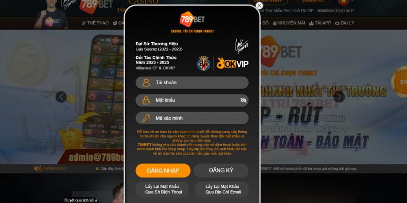 Đăng nhập 789BET ngay chỉ với 3 bước